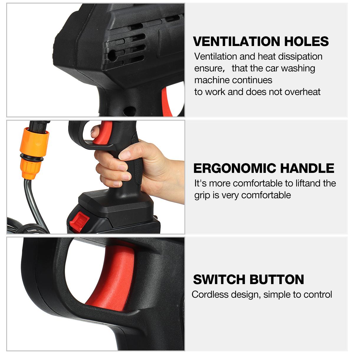 Car pressure washer features