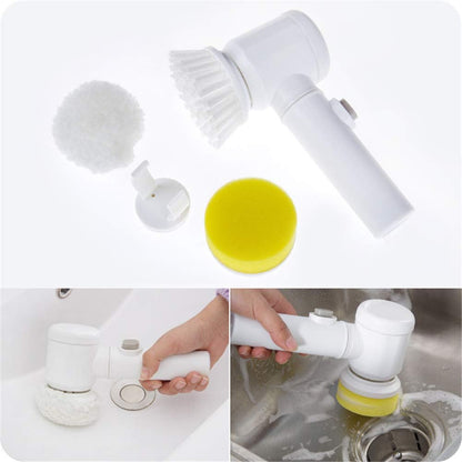 Electric cleaning brush heads